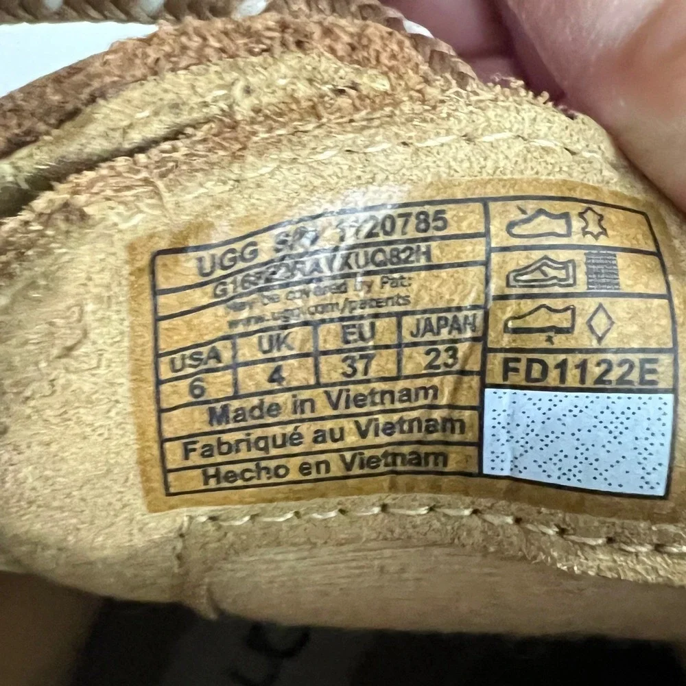 UGG Hapsburg Waterproof Leather Suede Duck Boots Chestnut Brown 1120785 Womens 6